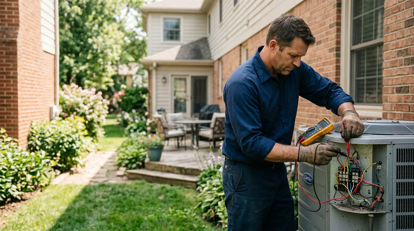 HVAC technician working near Winnebago, NE